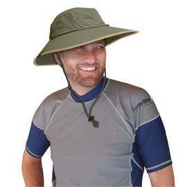 Sun Protection Zone Unisex Booney Hat, Lightweight, Adjustable, 100 Spf (Olive)
