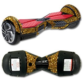 MightySkins Skin Compatible with Board Balance Board Scooter 2 wrap Cover Sticker Skins Gold Glitter