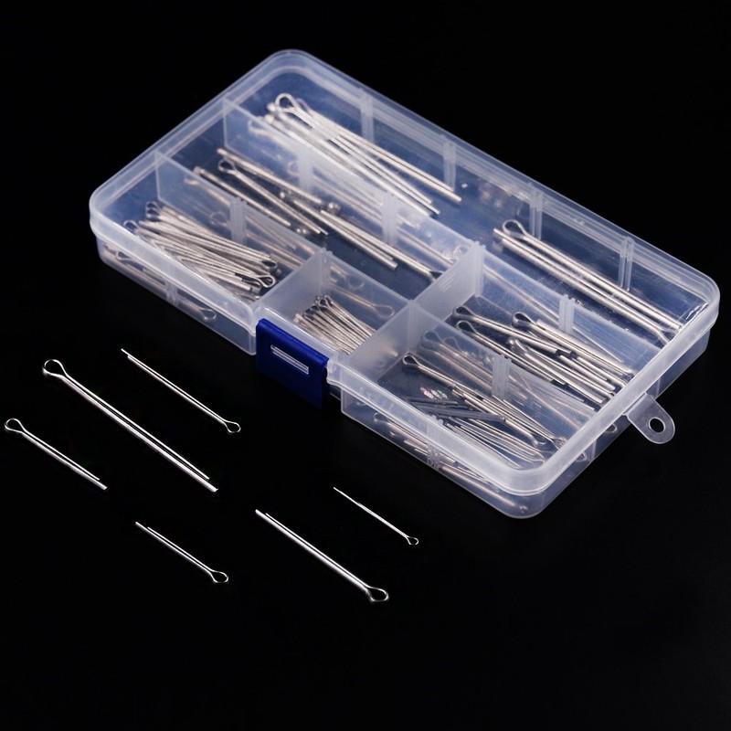 Hilitchi 90-Pcs Cotter Pin Assortment Kit - 304 Stainless Steel