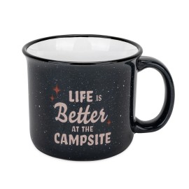 Camco Life is Better at The Campsite Ceramic Mug | Microwave and Dishwasher Safe