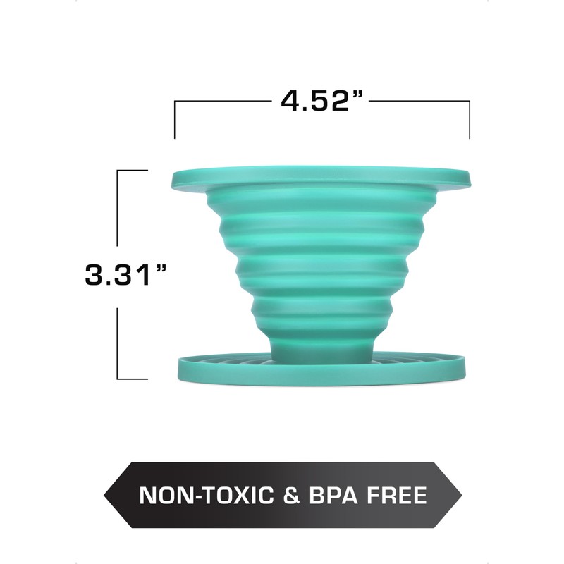 COLETTI Sierra Camping Pour Over Coffee Dripper — Collapsible Pour