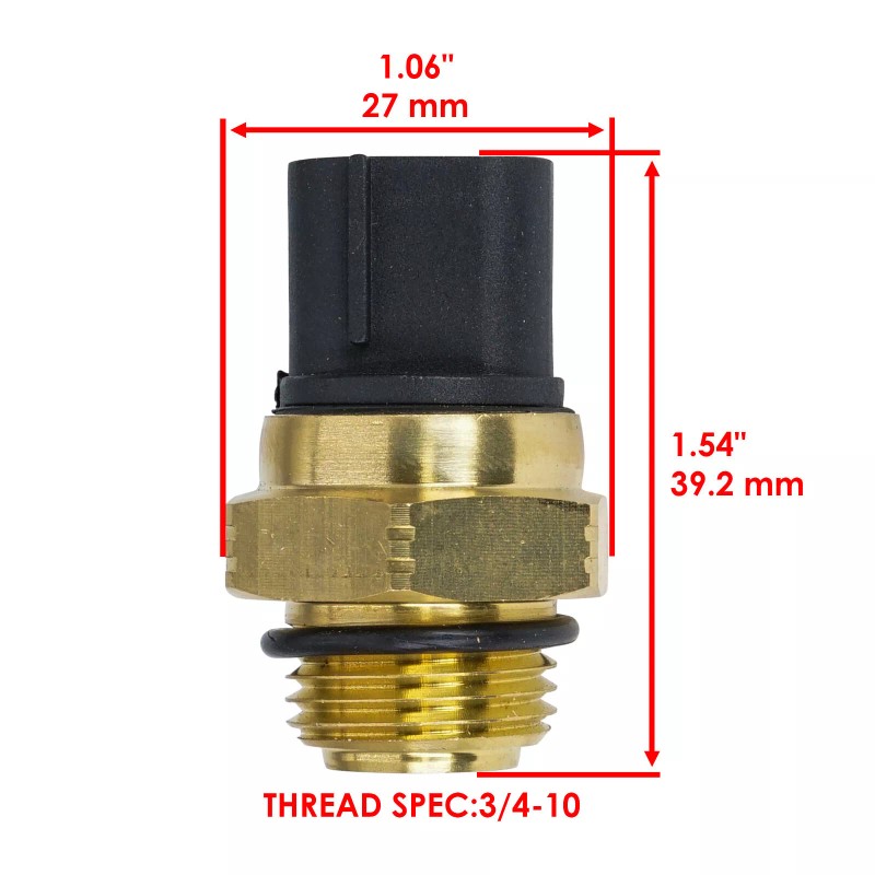 Caltric Fan Radiator Temp Thermo Switch Sensor For Yamaha Kodiak