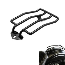Kucehiup Motorcycle Rear Solo Seat Luggage Shelf Rack Steel Standard Rear Fender Rack Bracket for Har-Ley XL Sport-Ster 883 1200 2004-2015 Black