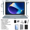 Tablet, 2025 Android Tablet with Keyboard 14GB+128GB+1TB Expand, 4G Cellular