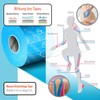 2 x Nasara Kinesiology Tape (1 x Blue, 1 x