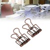 80Pcs Hollow Binder Clips 0.7in Sturdy Metal Hollow Out Strong