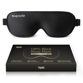 Yoqoole 100% Darkness Sleep Mask, Perfect Side Sleeping Experience Sleep Mask, Small Sleep Eye Mask, Suitable for Bedrooms, Offices, Outdoors, and Travel
