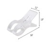 WARMBUY Clear Plastic Towel Clips, 8 Pack