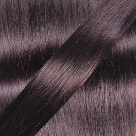 hair2heart Premium Extensions Real Hair Bondings Wavy - 50 Strands 0.8 g 40 cm Dark Brown