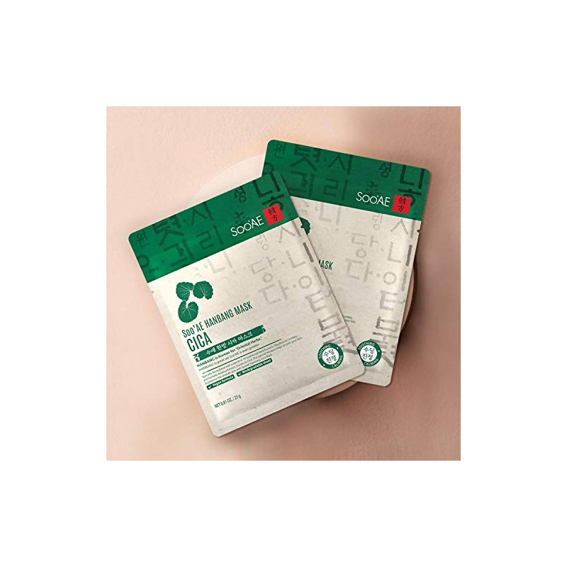Soo'AE Hanbang Mask - Cica (Soothing & Calming) 1 Count