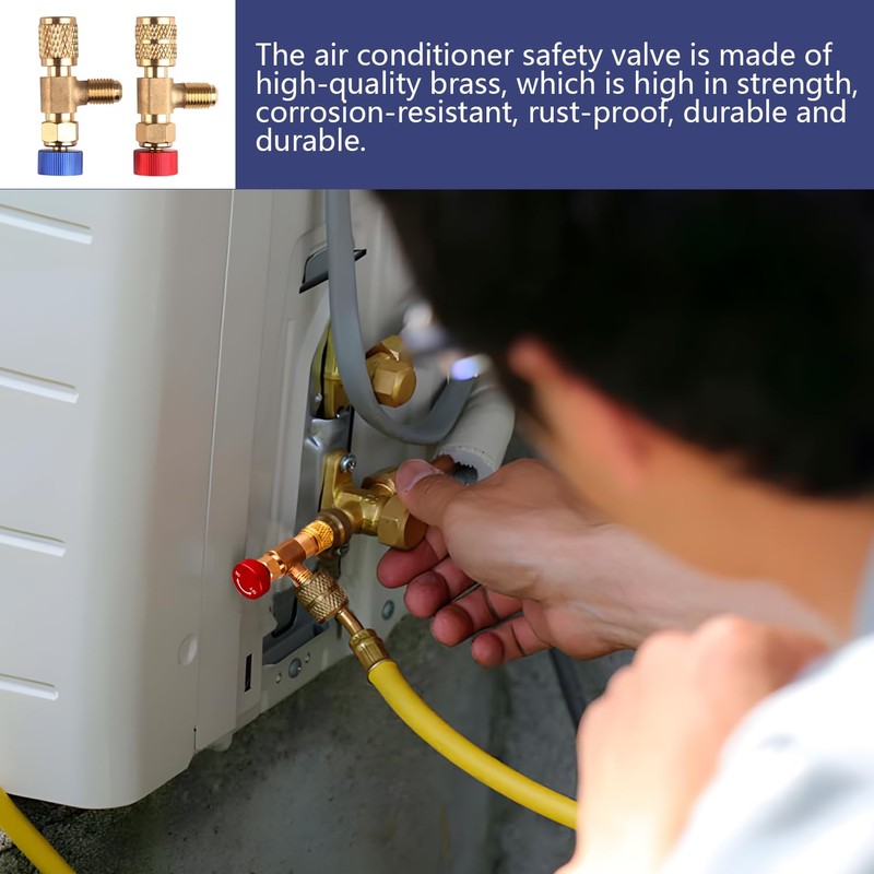 SIGANDG Safety Adaptor Flow Control Valve, Brass Flow Control Valve