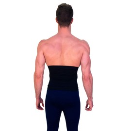 I LOVE SHAPE | Banda Faja Abdominal para Hombre sin Costuras (Negro-XG) - 4011