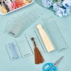 BENECREAT 10Pcs Acrylic Tassel Maker Tool, 5Sizes Rectangular Knitting Tool,