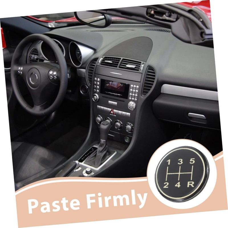 NOLITOY Car Gear Shift Sticker Durable Epoxy Manual Transmission Replacement