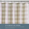Elrene Home Fashions Cortina de Ducha a Cuadros de búfalo,