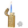 Torch Lighter, Relief Dragon Design Magic Dual Flame Lighter with
