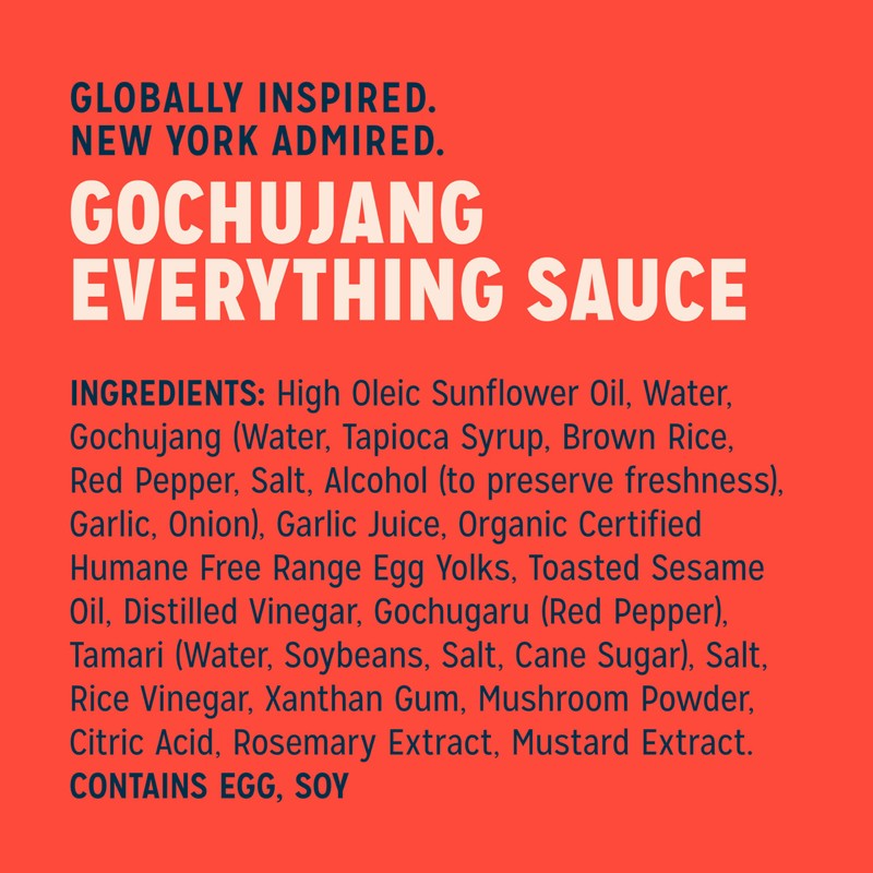 Sir Kensington's Everything Sauce Gochujang Sauce Dressing Dip and Drizzle