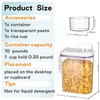 LivLab Cereal Container - 5Lbs Good Grips Airtight Rice Storage