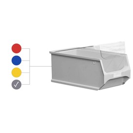 PROREGAL Economy Set 10 x Grey Storage Boxes 4.0 with Cover H x W x D 15 x 20 x 35 cm 7.2 Litres Storage Container Storage Box Assortment