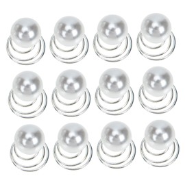 Frcolor 20pcs Spiral Bean Clip Pearl Hair Screw Clip Braid Hair Screw Clip Hair Spiral Pin Pearl Swirl Hairpin Bridal Spa