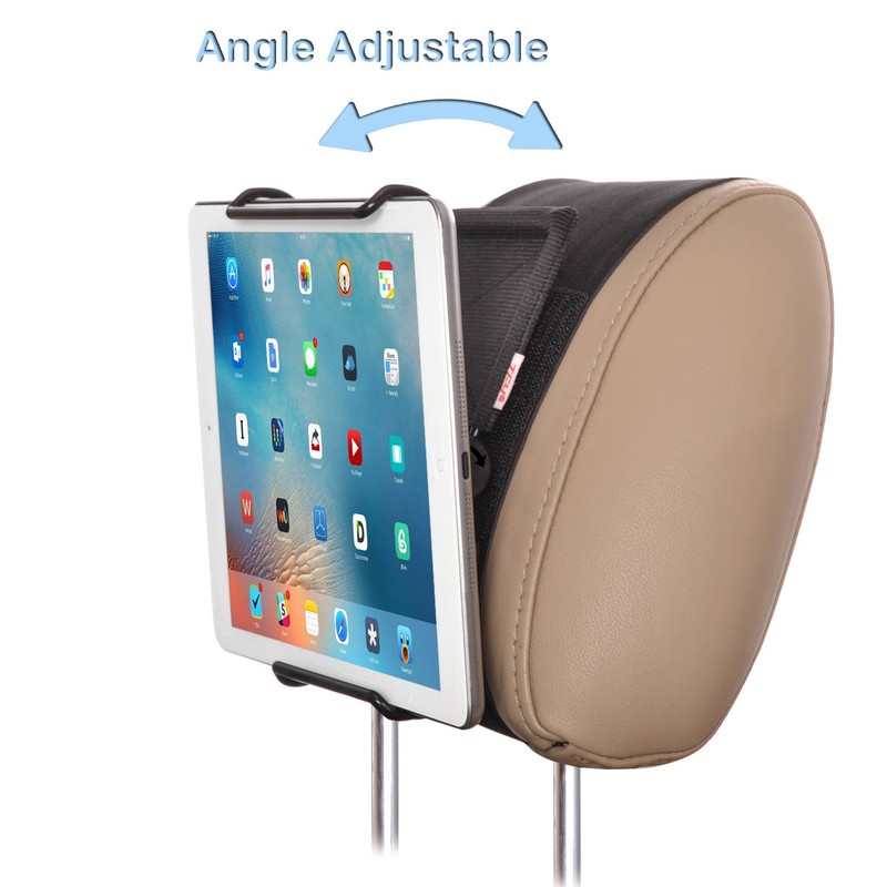 TFY Universal Car Headrest Mount Holder with Angle- Adjustable Holding