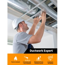 Aluminum Foil Tape,2.36 inch x 55 Yards-165FT (3.9 mil), Duct Tape, Heat Resistant, Insulation Tape for HVAC, Metal Repair, Heavy Duty Tape for Ductwork, Dryer Vent (2.36 inch x 55 Yard)