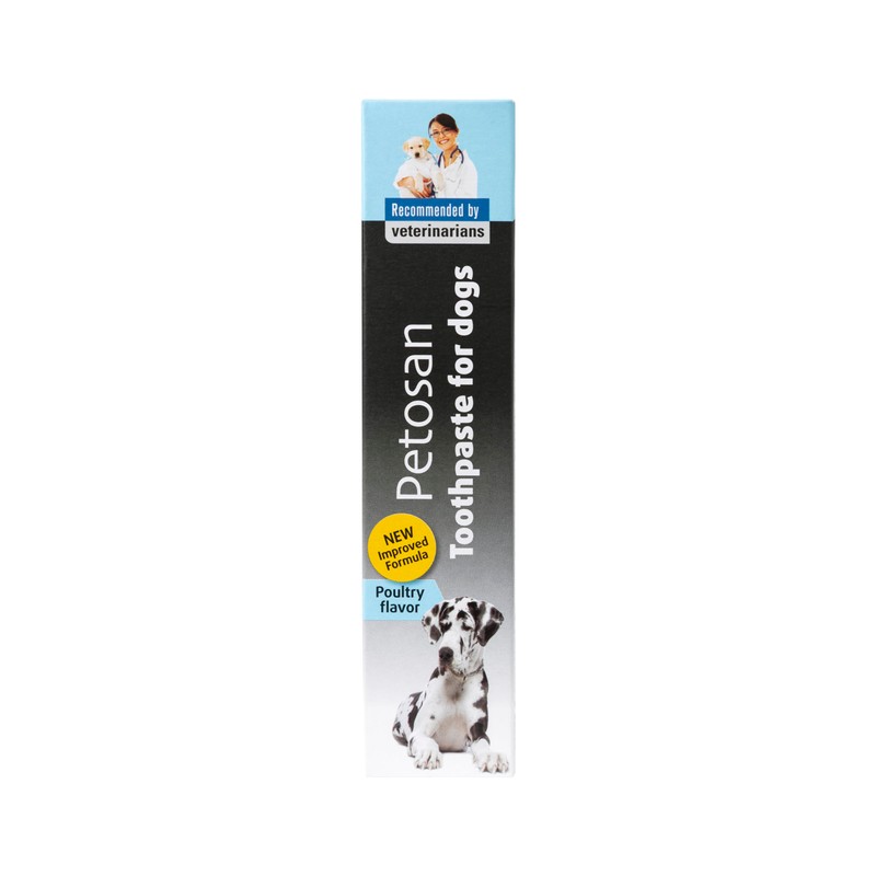 Petosan Poultry Flavour Toothpaste for Dogs - Anti-Tartar, Plaque Control,