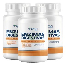 Enzimas Digestivas 500mg - 300 Cápsulas Pack Sabor Sin Sabor