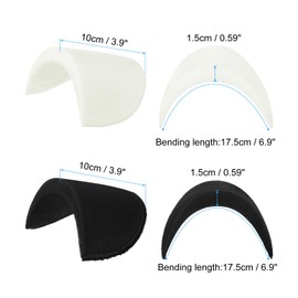 PATIKIL 4 Pairs Shoulder Pads, Costume Shoulder Pads Large Breathable Sponge Pads Thick Covered Set-in for Women Clothing Men Blazer Suit Coat Sewing