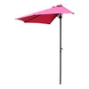 Maykoosh Pink Half Round Wall Hugger Umbrella