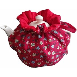 Tea Cosy, 100% Cotton Vintage Floral Teapot Dust Cover Tea Cozies, Home Kitchen Decorative Tea Cozy for Teapot Keep Warm Double Tnsulated Kettle Cover Gift for Housewife, Friend, Mom