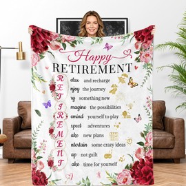 Retirement Gifts for Women, Retirement Blanket 40"x60"