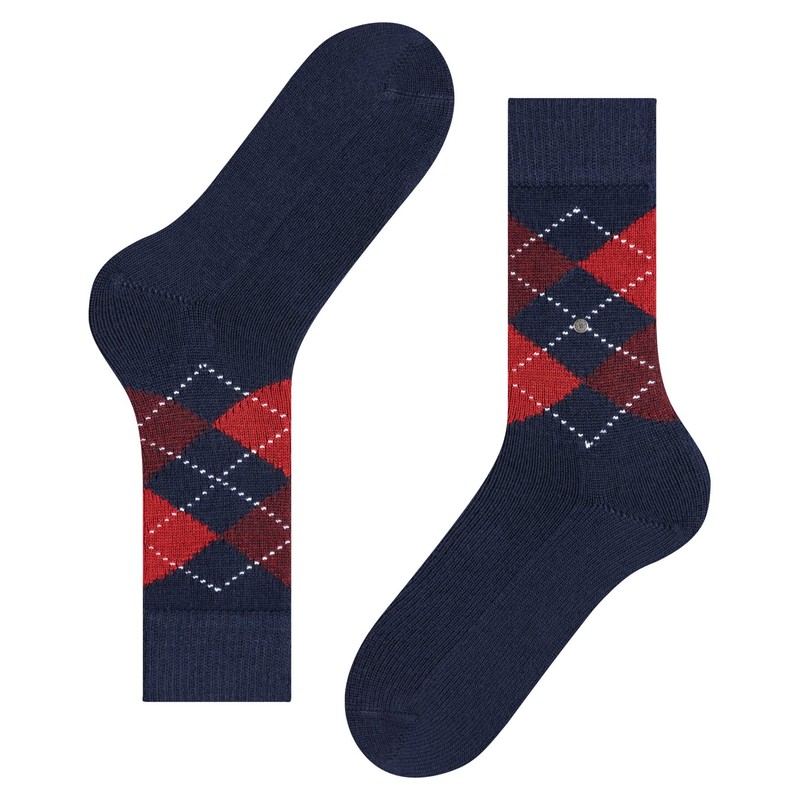 Burlington Men's Preston Calf Socks, Blue (Stahlblau), 6.5-11 (Manufacturer Size: