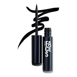 Delineador Color  Precisión Negro 3,5ml Faces Natura Efecto Mate                                                                                      