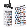 ALEXPRE 63 National Parks Water Bottle with Water Proof Stickers,32