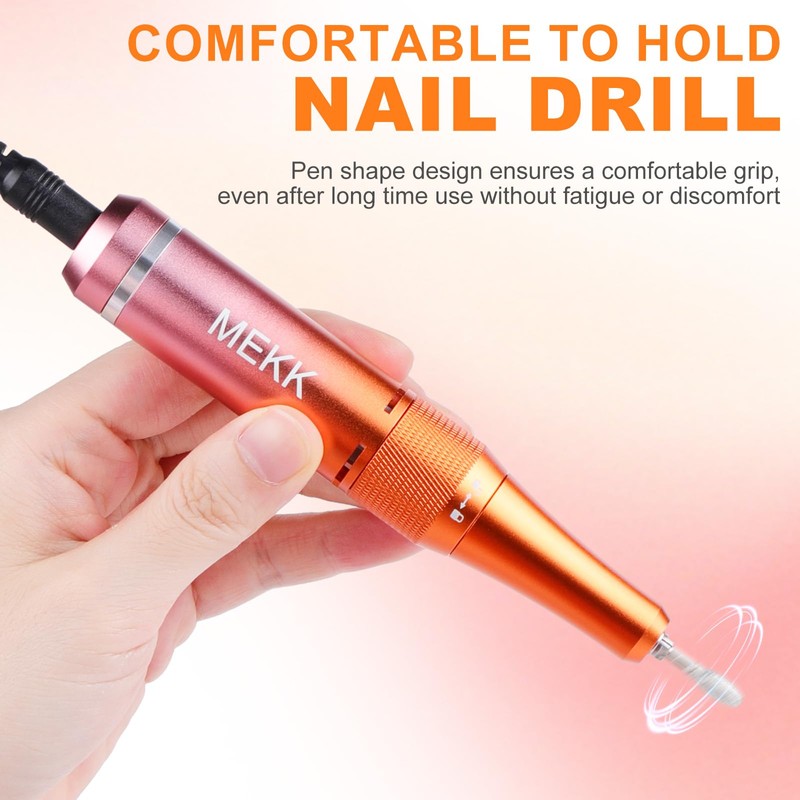 MEKK Nail Drill Professional Electric Nail Drill Cordless Nail Drill