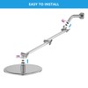 LORDEAR Shower Extension Arm 16 Inch,Foldable Shower Head Extension Chrome,Adjustable