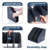FRETONBA Foldable Magazine File A4, File Magazine Holder with 3