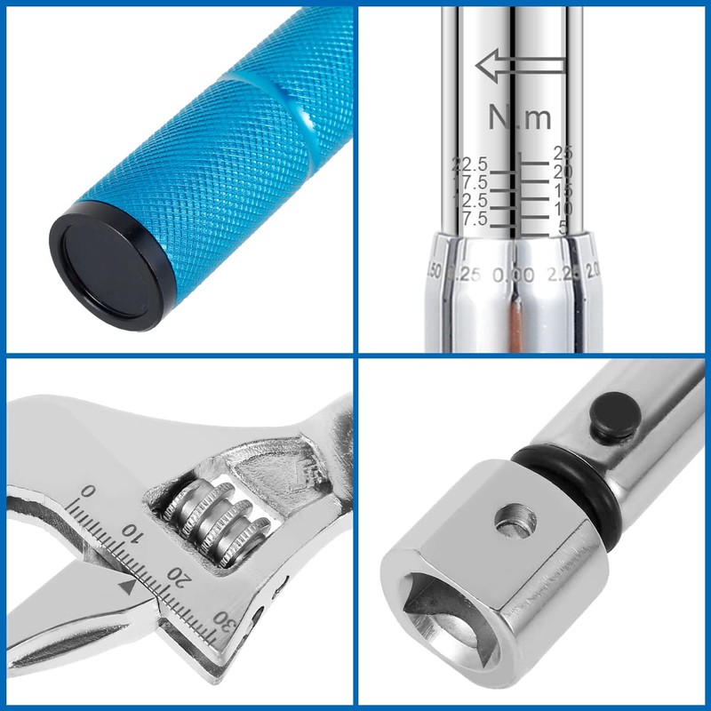 Digital Adjustable Torque Wrench, Digital Torque Wrench, 5-25 NM 30mm