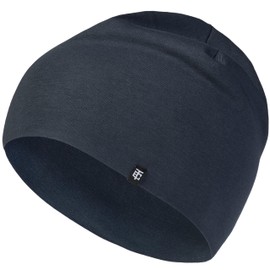 Enter the Complex Lightweight Beanie Hat, Men and Women, Shorter Version, Transition Hat, Summer Beanie, Thin Headwear, Cotton (Jersey), S/M, Anthracite