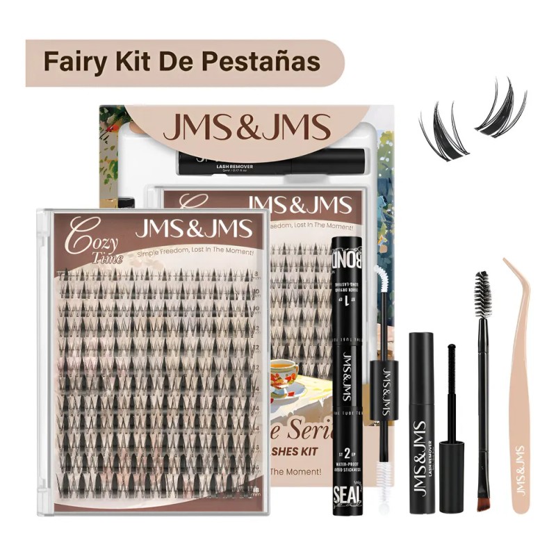 Fairy Kit De Pestañas, Jms&jms Banda Invisible, C 8-18 Mm