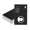 ZOENHOU Pack of 150 0.21 mm Black Metal Business Cards,