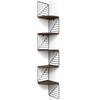 Love-KANKEI Corner Shelf Wall Mount of 5 Tier, Rustic Wood