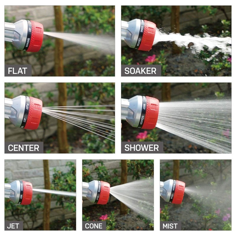 Eden 94805 Metal Thumb Control Heavy Duty Garden Hose Nozzle,