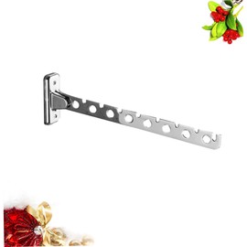 Zerodeko Wall Folding Drying Rack Folding Garment Drying Rack Folding Clothes Hanger Foldable Drying Rack Foldable Clothes Drying Rack Collapsible Drying Rack for Clothes Non-Slip arm Swing