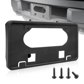 RED WOLF Front License Plate Bracket Fit for Ford 2009-2014 F150 XLT / XL / STX / Platinum / Lariat / King Ranch / FX4 Car License Plate Tage Bracket Holder Black Bumper Mounting 9L3Z-17A385-A