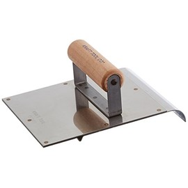 Kraft Tool CF149 3/4-Inch Radius 1/4-Inch Bit Stainless Steel Hand Edger-Groover with Wood Handle, 6x8-Inch