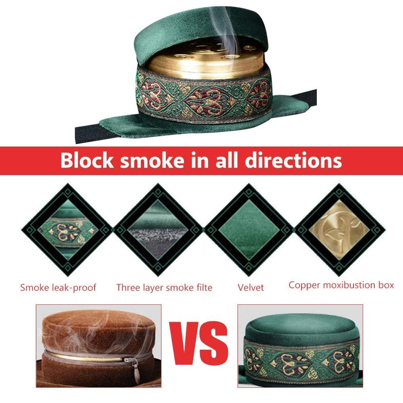 Zetiling Smokeless Moxibustion Box, Portable Moxa Box Three Layer Filter