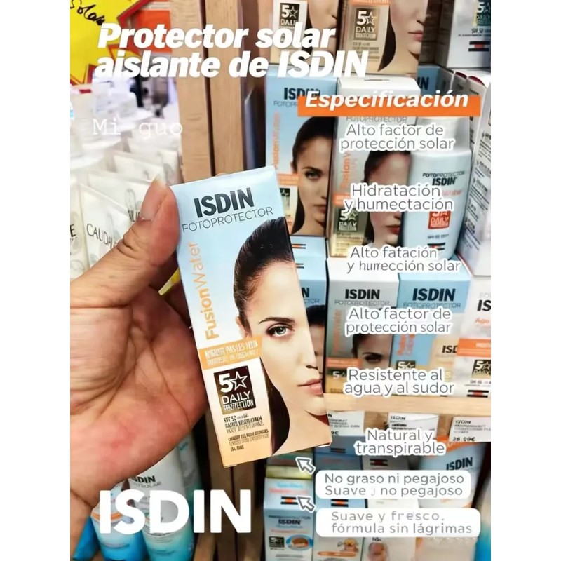 Isdin Fotoprotector Fusion Water Spf 50+ 50ml