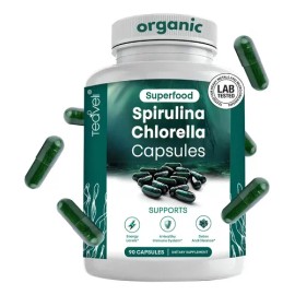 Teaveli Suplementos espirulina + clorella Cápsula